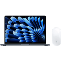 Koop Apple MacBook Air 13 inch (2025) M4 (10/8) 16GB/256GB Middernacht QWERTY + Magic Mouse - 6151126750783